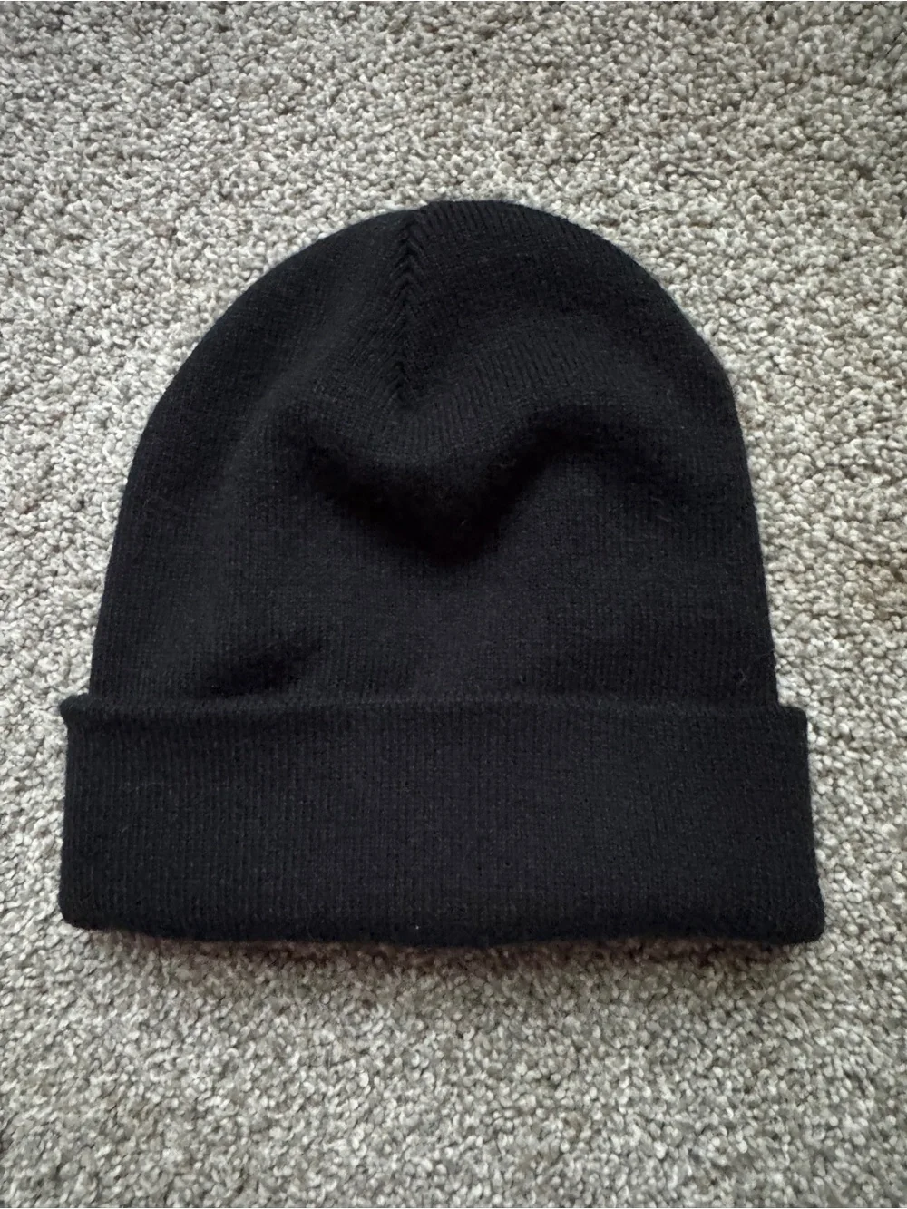 Columbia Black Knit Beanie with White Logo